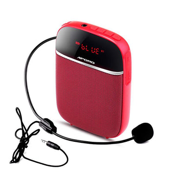 T2 10W Mini Bluetooth Voice amplifier with FM Radio Wireless Mic and Wired Microphone